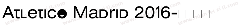 Atletico Madrid 2016字体转换